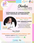 Charlas en corto: Estrategias de comunicación para no hablantes (Jueves 19 de marzo)